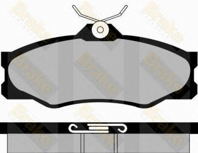 BRAKE ENGINEERING pa478 -  Комплект тормозных колодок, дисковый тормоз
